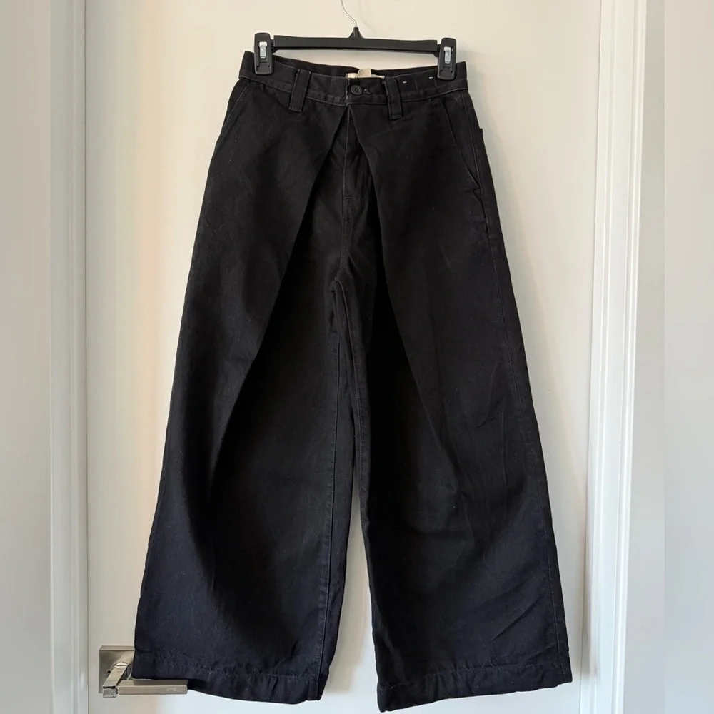 Madewell Extra Wide Leg Black Jeans